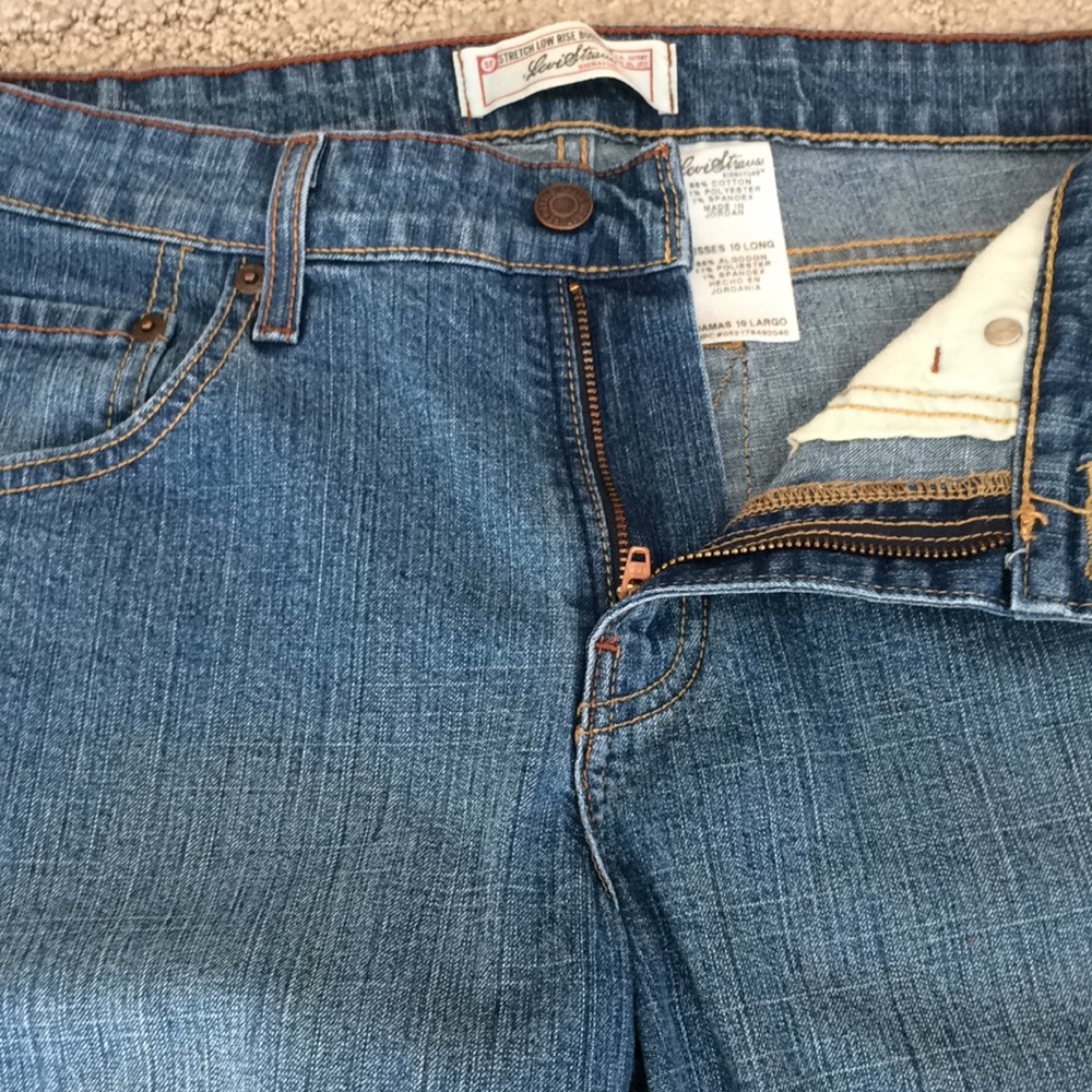 Levi Strauss stretch low rise bootcut Jean 10 long - Picture 8 of 8